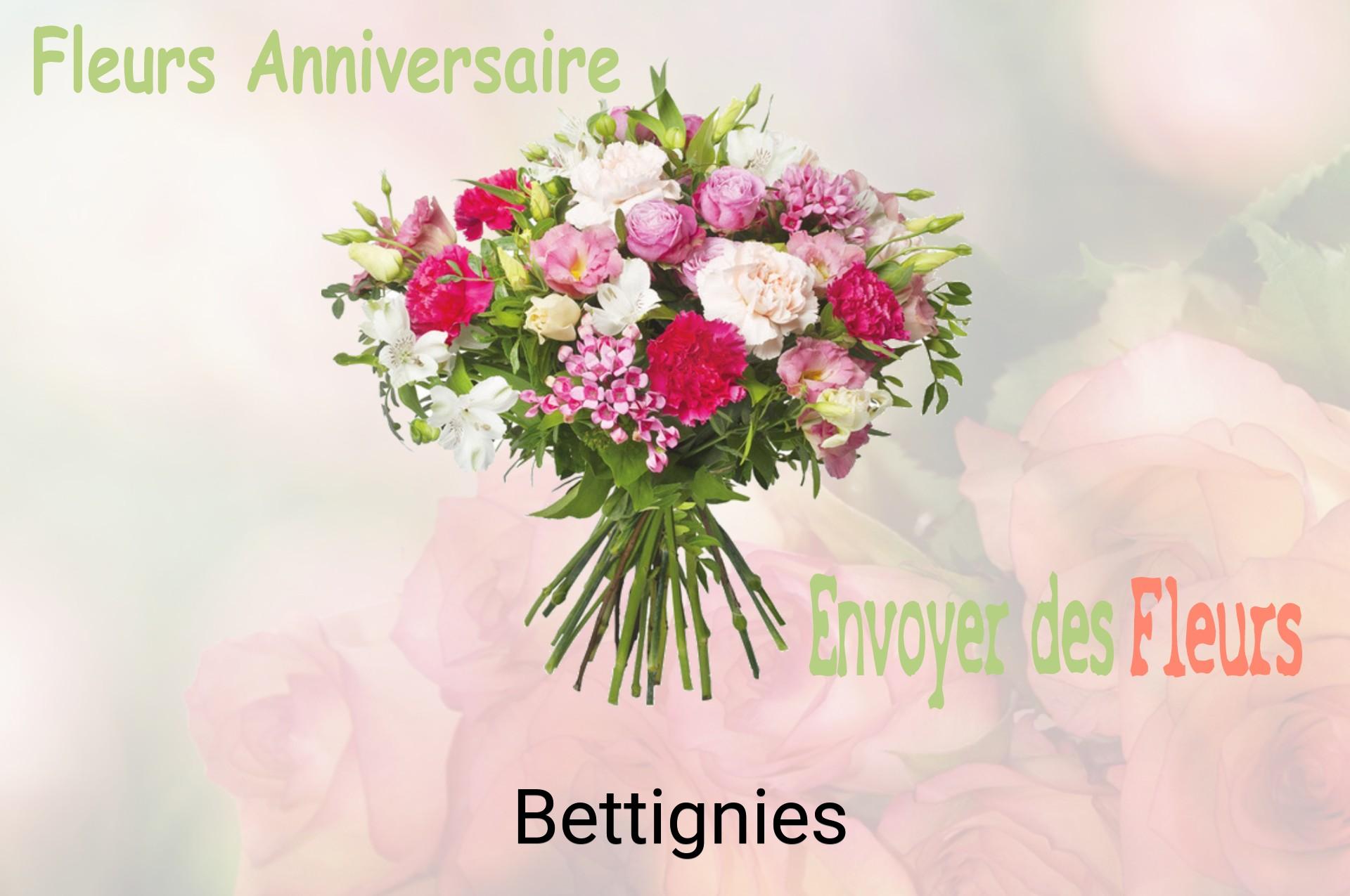 Bouquet de fleurs d’anniversaire livré à Bettignies