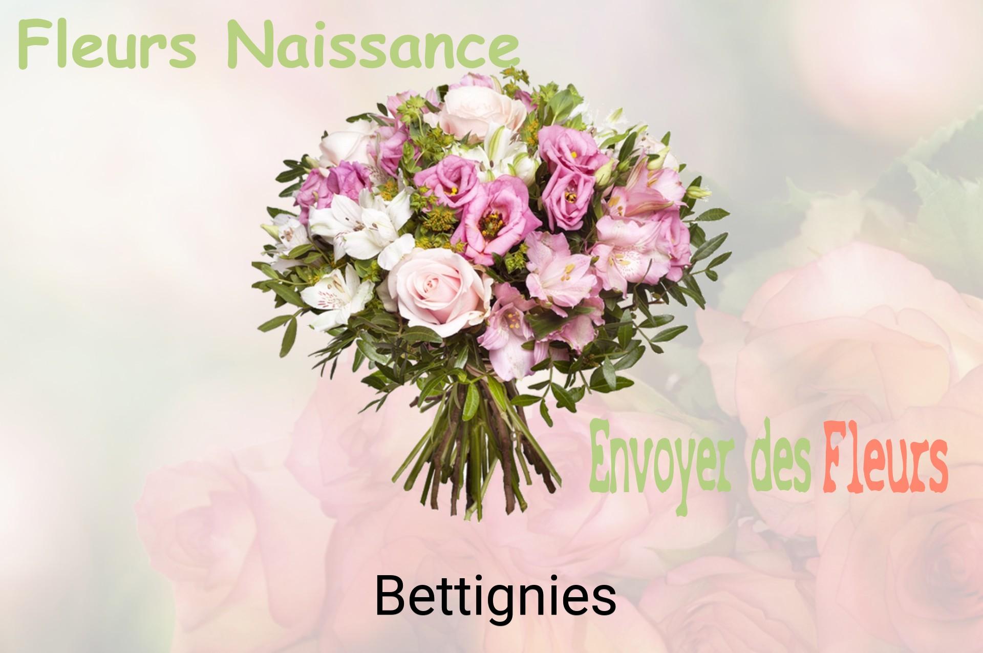 Bouquet de fleurs de naissance livré à Bettignies